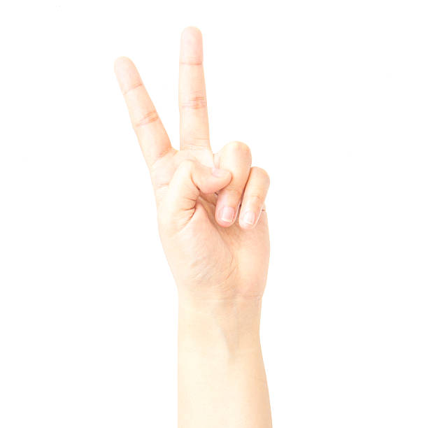 istock Two finger hand metaphor with fight 478231856