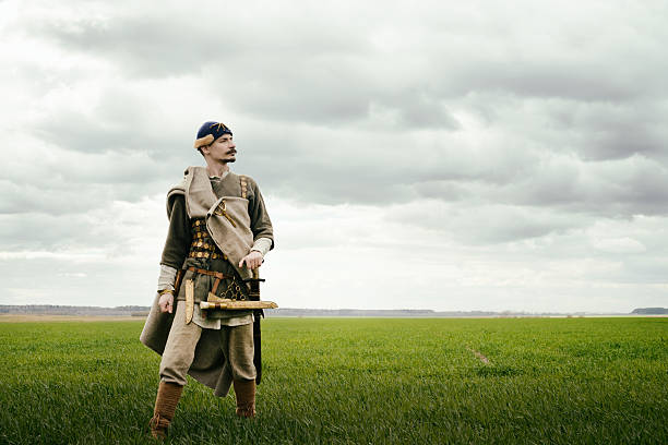 istock man in ethnic suit in context of historical reconstruction 478234518
