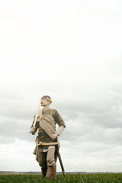 istock man in ethnic suit in context of historical reconstruction 478234534