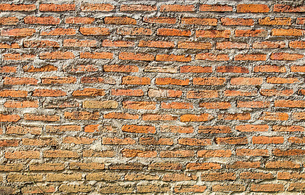 fond de mur de briques de grunge mur texture - pay phone brick wall telephone old photos et images de collection