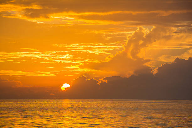 istock Golden sunset background in Maldives 478238908