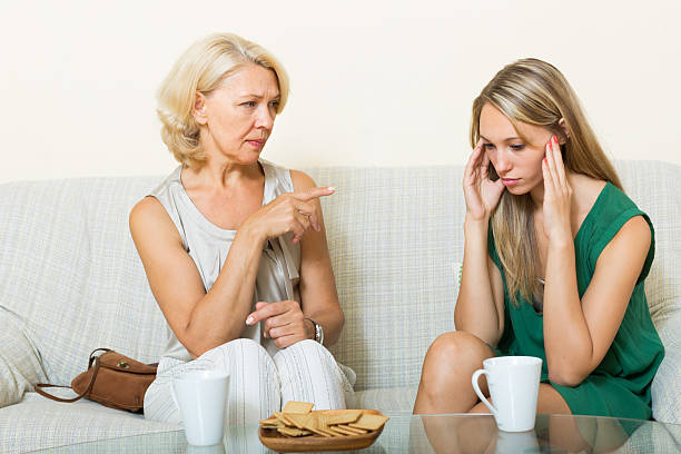 istock daughter and mature mother having serious talking 478238930