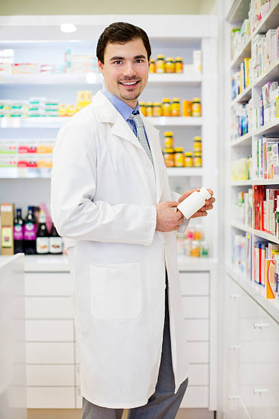 istock Pharmacist Working at the drugstore. 478242303