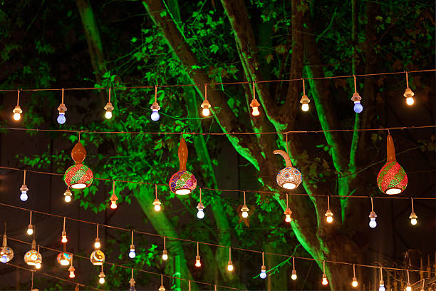 istock calabash gourd lights decoration in garden 478243380