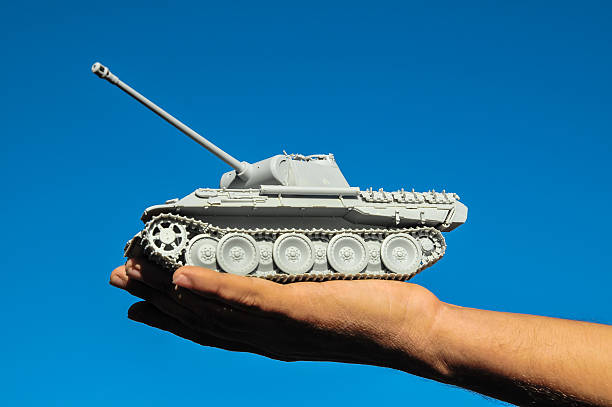istock Old Ancient Vinatge Figurine Model Gray Tank 478246553