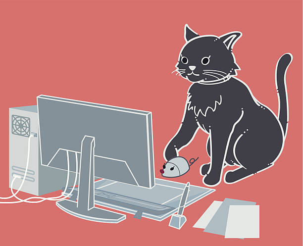 Cat Using Pc Design 1,300+ Cat Pc Stock Photos, Pictures & Royalty-Free Images - iStock