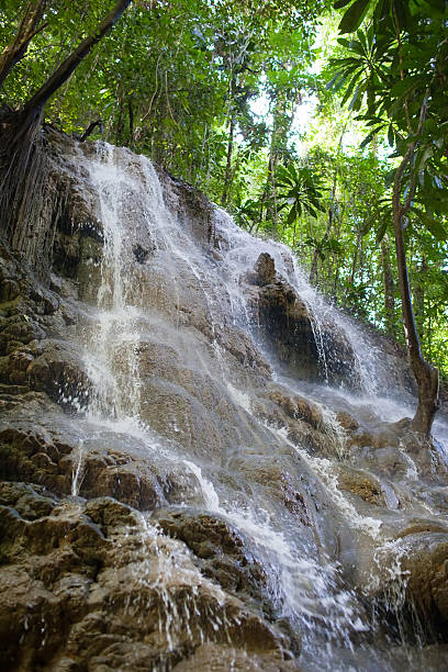 istock Jamaica. Small waterfalls in the jungle 478247452