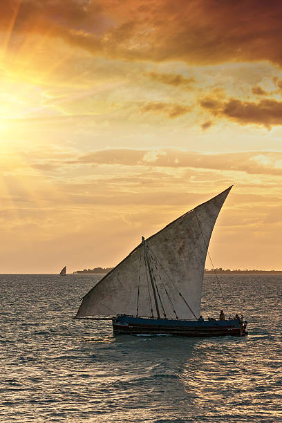 istock dhow traditional sailing vessel at sunrise sunset 478249200