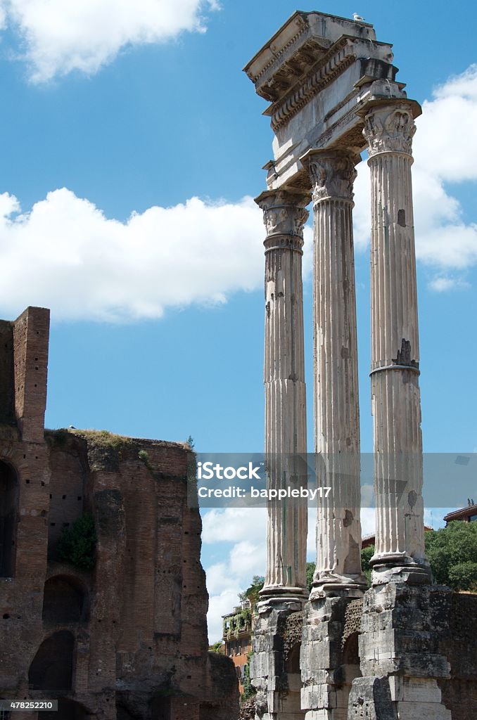 Ancient Rome Ancient Roman architectural columns.  2015 Stock Photo