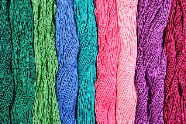 istock Colorful skeins of floss as background texture 478252930