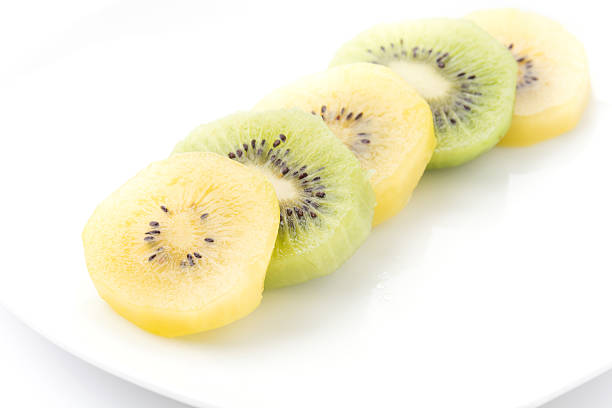 istock Kiwi and Golden Kiwi fruit isolated on white background 478253120