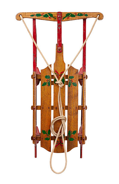 istock Antique Wooden Sled isolated 478253809