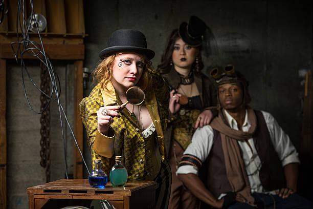 istock Steampunk Trio with In Retro Lab 478254235