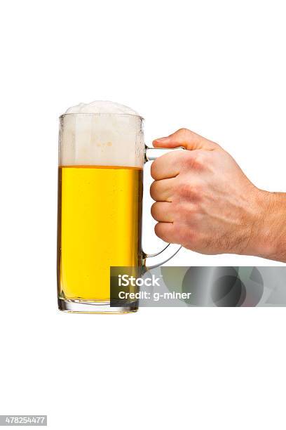 Glass Of Fresh Beer In Male Hand Stock Photo - Download Image Now - Adult, Alcohol - Drink, Beer - Alcohol