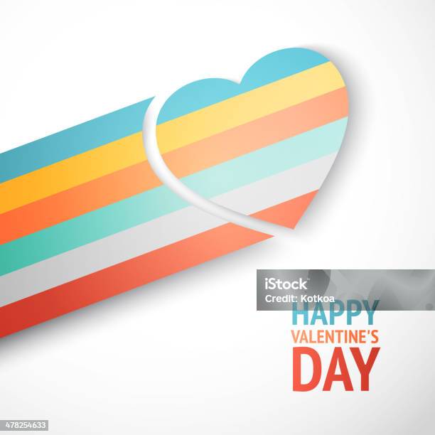 Rainbow Heart Stock Illustration - Download Image Now - Badge, Computer Graphic, Day