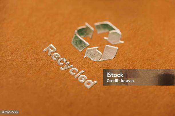 Recycled Paper Stock Photo - Download Image Now - Macrophotography, Recycling Symbol, Abstract