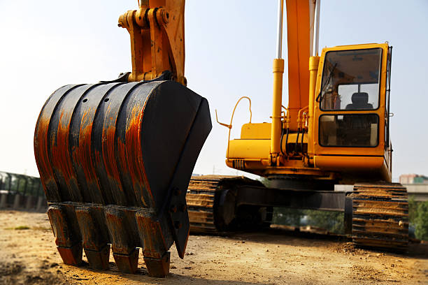 istock Hydraulic Excavator Scoop Close Up 478258342