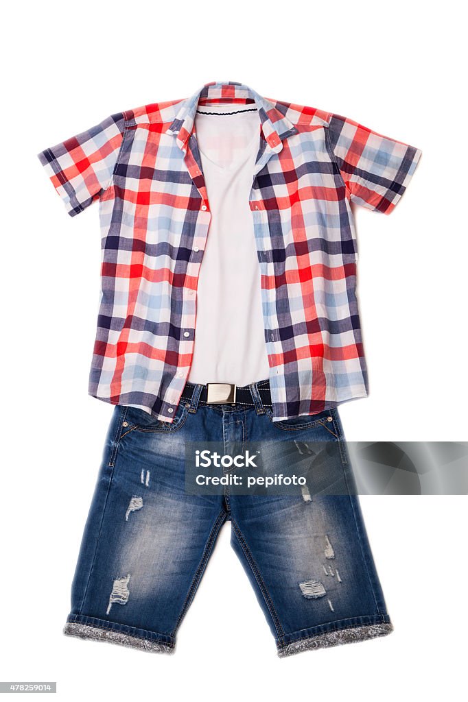 Hemd und Blaue jeans - Lizenzfrei 2015 Stock-Foto