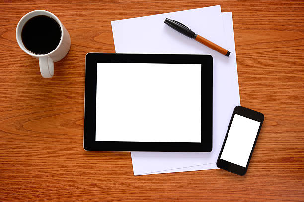 istock Tablet pc and smart phone on office desk 478260393
