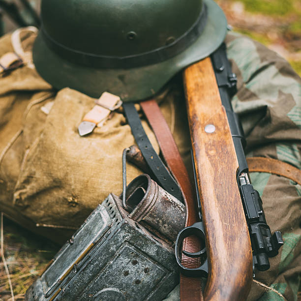 istock German military ammunition of World War II on ground. 478262032