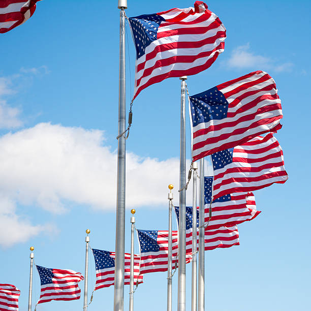 istock American Flag background at the Washington monument in D.C. 478262688