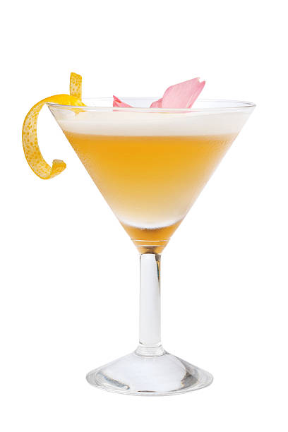 istock Yellow drink isolated on white background 478264963