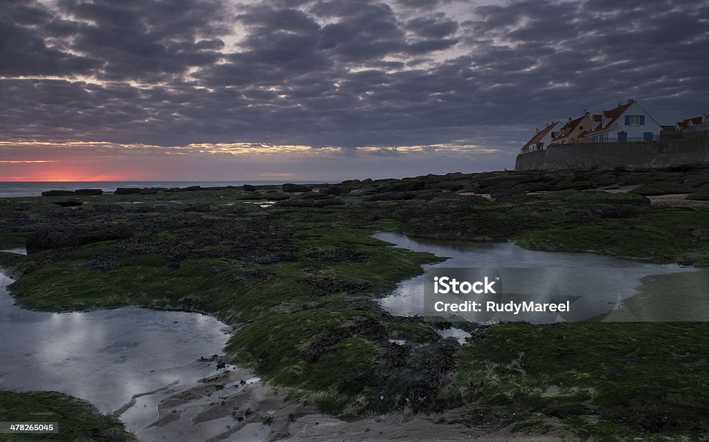 Vista do mar, Amanhecer - Royalty-free Aldeia Foto de stock