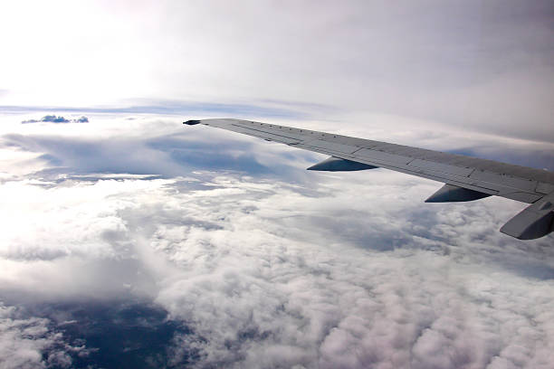istock View of jet plane wing 29 478265055