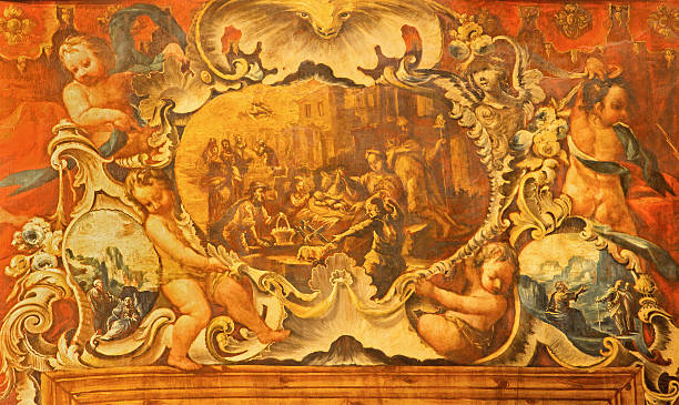 istock Granada -  Nativity painting in Basilica San Juan de Dios 478265156