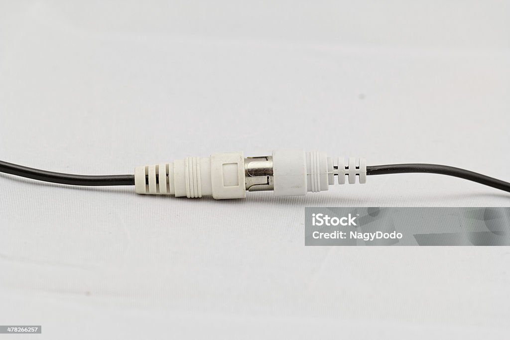 audio RCA Kabel auf weißem Hintergrund. - Lizenzfrei Audiozubehör Stock-Foto