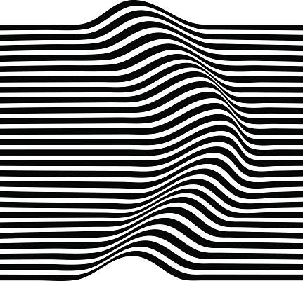 Elegant Striped graphic abstract stripes pattern. Black and white geometric pattern. Vector illustration