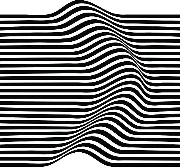 Vector illustration of Elegant Stripe Waves