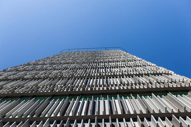 istock Abstract facade lines and glass reflection on modern building 478268108