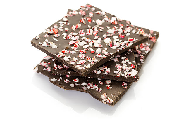 Peppermint bark stock photo