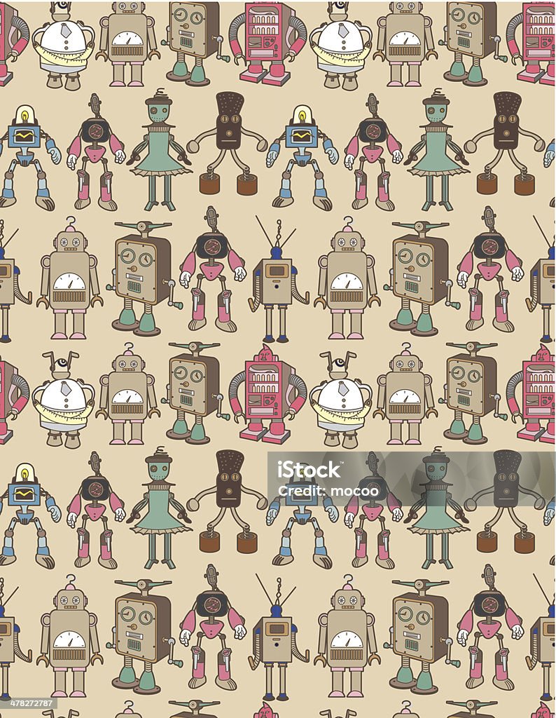 Collection Patterns Robot Seamless Robot Pattern Stock Illustration - Download Image Now - Animal ...
