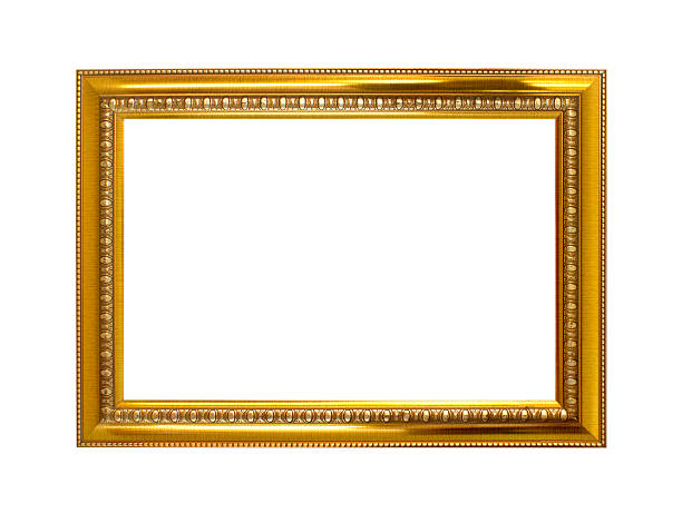istock Golden frame isolated on the white background 478272861