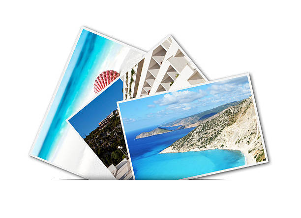 休暇の写真 - isolated polaroid ストックフォトと画像
