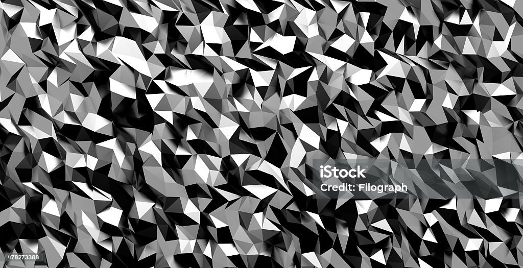 Abstract background Abstract triangle  geometric shape background. Shiny chrome material 2015 Stock Photo