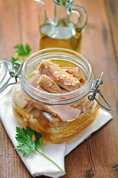 istock Tuna with parsley  in a glass jar 478273924