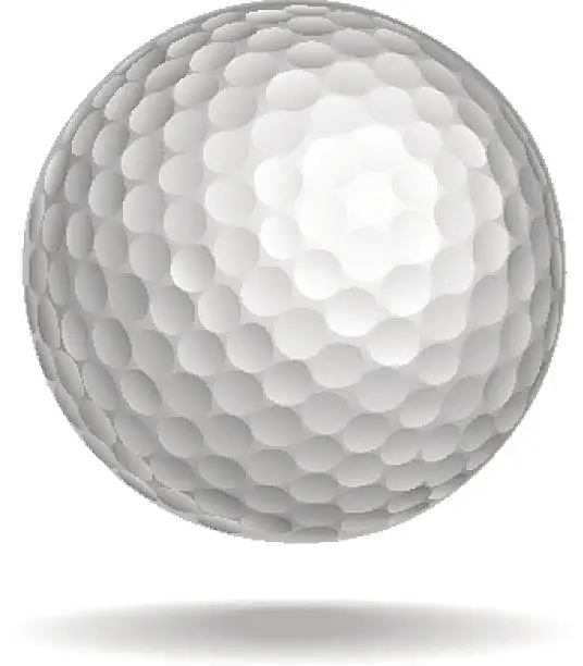 Vector illustration of Golf ball