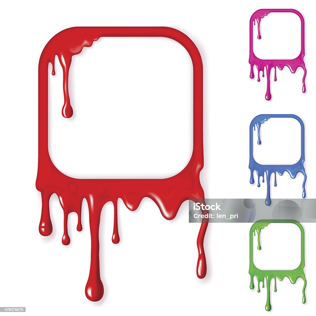 Frames. Mesh. Frames from a drop of paint of different colors. Mesh. Clipping Mask. Blank stock vector