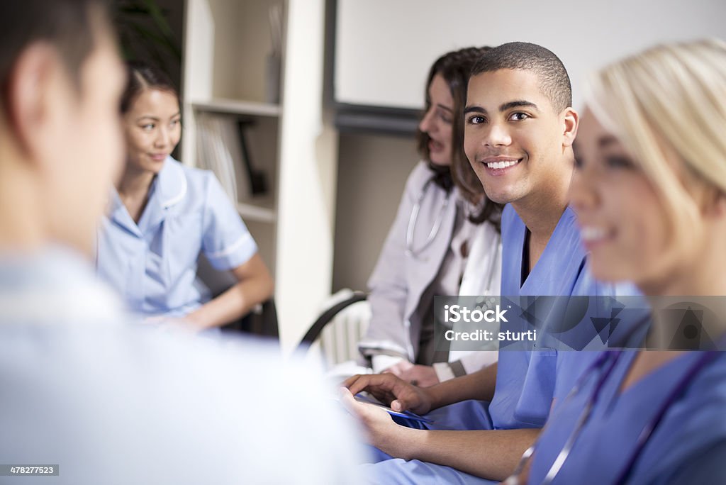 Medical Team meeting Education Training Class Stock Photo