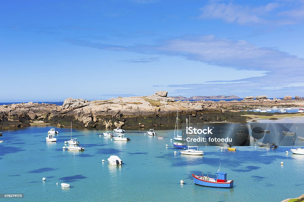 Francia, costa de granito - Foto de stock de Aire libre libre de derechos