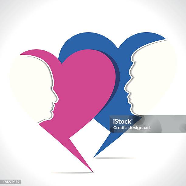 Amante Di Comunicazione - Immagini vettoriali stock e altre immagini di Amore - Amore, Astratto, Bolla