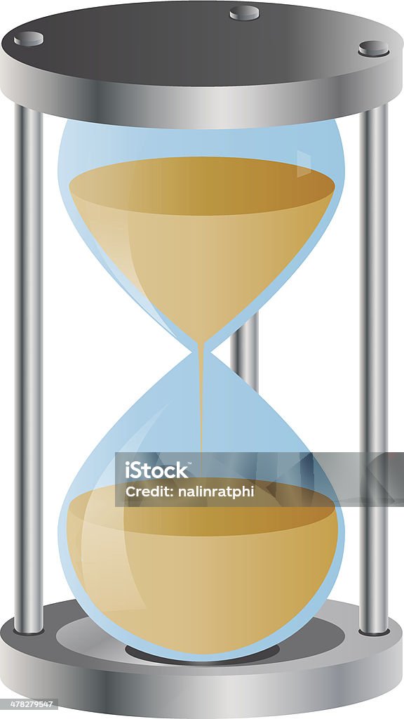 Песочные часы Векторная иллюстрация - Векторная графика Без людей роялти-фри