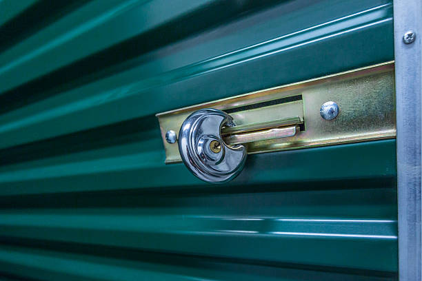 Industrial storage in the city. stock photo