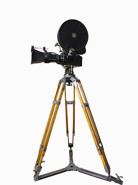 istock Old movie camera on a tripod 478281001