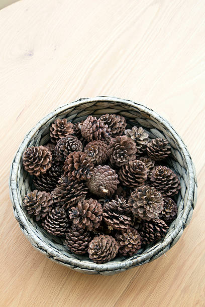 istock The cones ornament in woven bowl 478281426