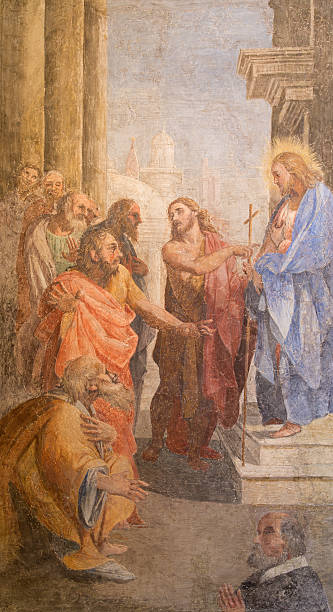 istock Rome - John the Baptist shows to Christ 478281928