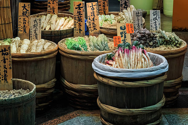 Japanese Pickle Vegetables stock photo